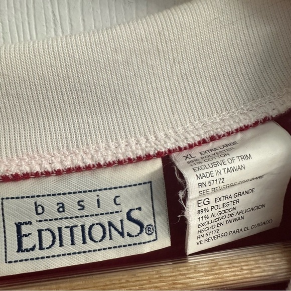 Vintage Sweater Sweatshirt Cat Kitty Animal Kawaii Dainty Grandma Size XL - Picture 7 of 8